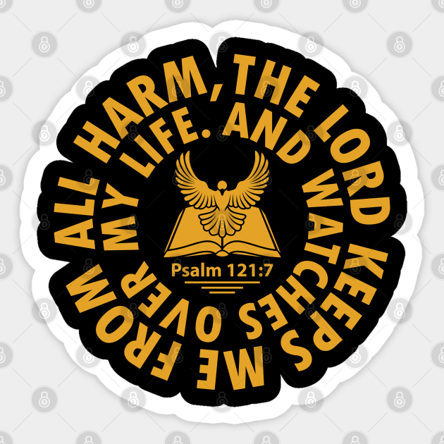 Christian Psalm Bible Verse Gift Sticker by Merchweaver